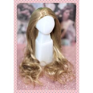 BJD 1/3 Volks Super Dollfie Dream SD DD Cream Blonde Long Curly Anais Wig 8/9